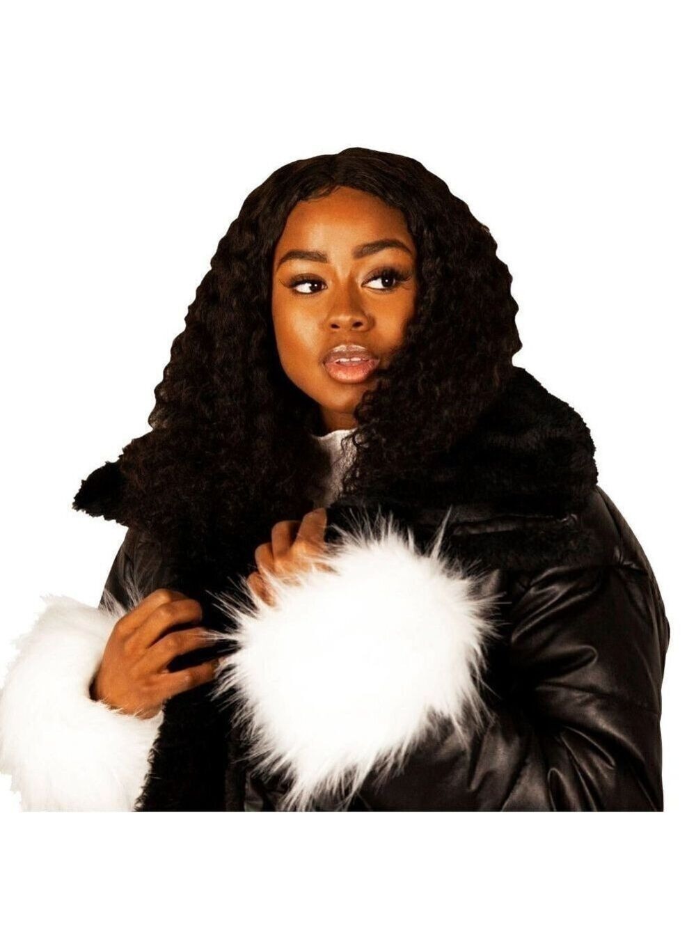 Faux fur white cuffs - Picture 2 of 2